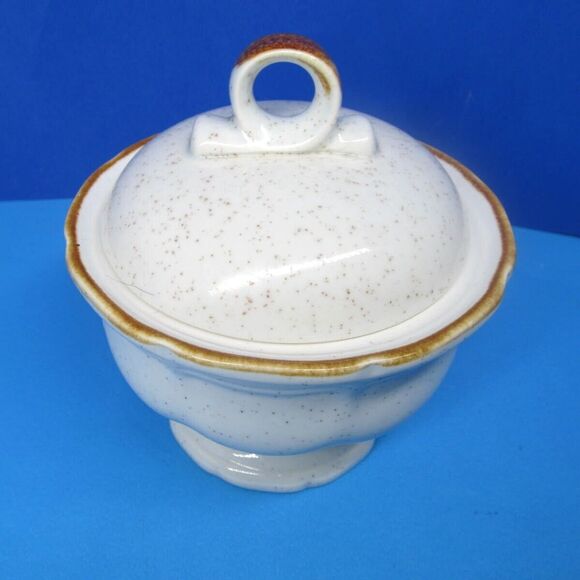 Mikasa Garden Club Covered Pedestal Sugar Bowl Excellent - Picture 2 of 11